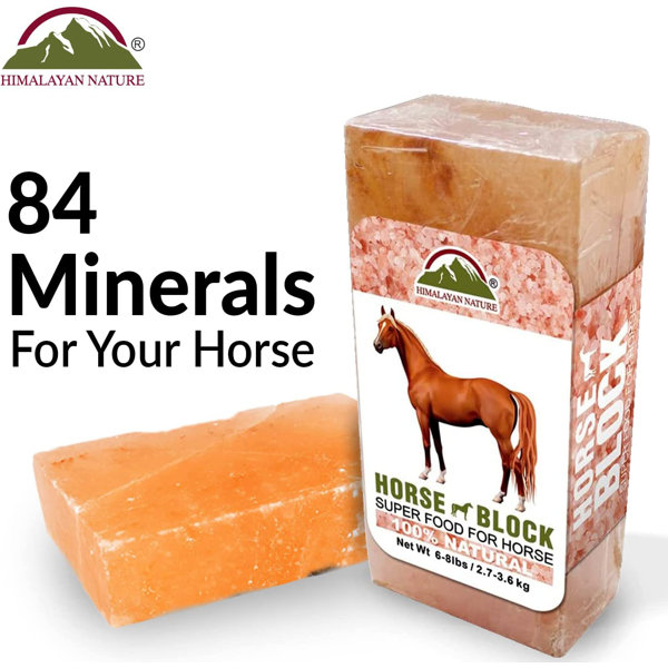 Himalayan Nature 100 Natural Himalayan Rock Salt Block, Horses & Deer